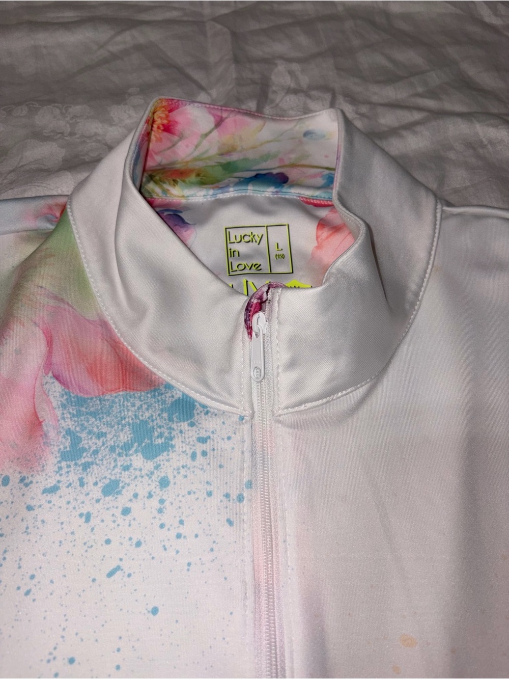 Like new Lucky In Love watercolor floral tennis dress Sz large - Picture 5 of 16